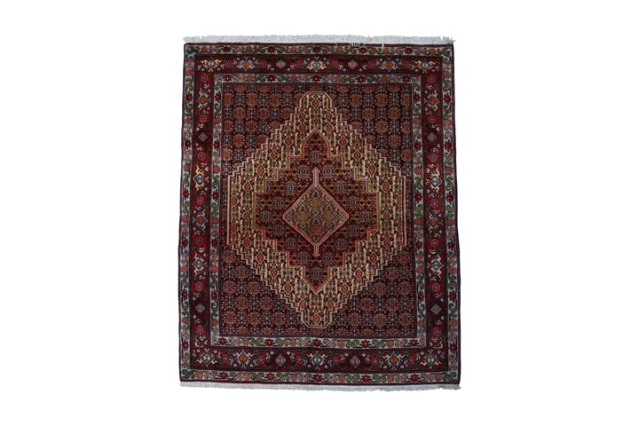 Käsinsolmittu Persialainen matto 121x151 cm Kelim - Kerma/Punainen - Persialainen matto - Itämainen matto