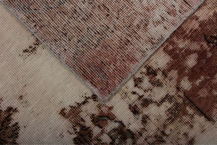 Käsinsolmittu Persialainen matto 133x185 cm Vintage - Beige / Vaaleanpunainen - Pyöreät matot - Persialainen matto - Yksiväriset matot - Itämainen matto - Kumipohjamatot - Käsintehdyt matot - Pienet matot - Iso matto