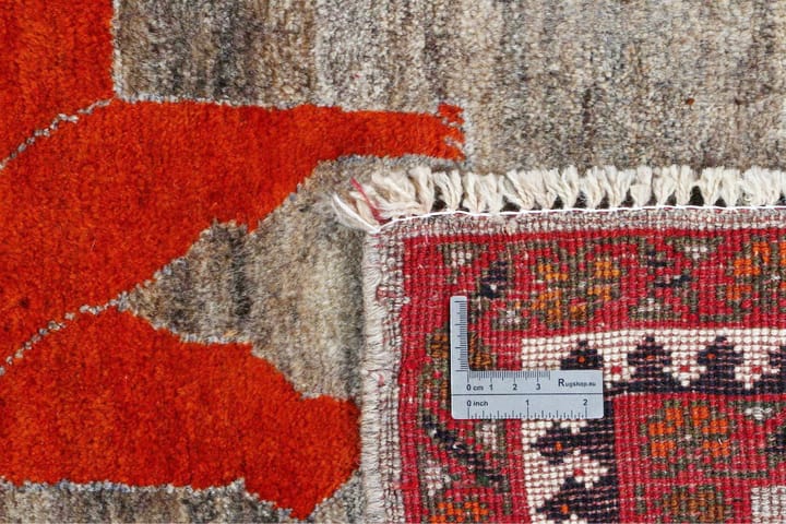 Käsinsolmittu persialainen matto 155x230 cm - Harmaa/Punainen - Persialainen matto - Itämainen matto