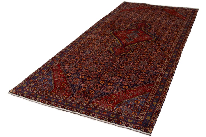 Käsinsolmittu Persialainen Matto Aalto 130x290 cm Kelim - Punainen/Tummansininen - Persialainen matto - Itämainen matto