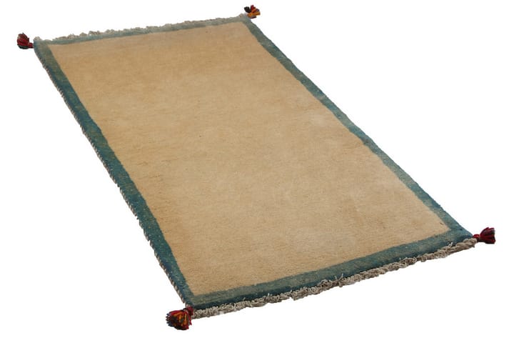 Käsinsolmittu Persialainen Matto 75x143 cm Gabbeh Shiraz - Beige/Sininen - Kodintekstiilit & matot - Matto - Itämainen matto - Persialainen matto