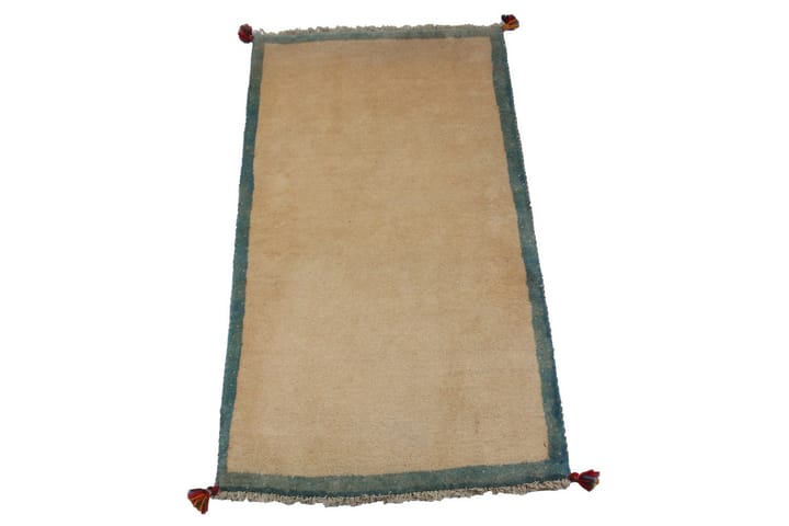 Käsinsolmittu Persialainen Matto 75x143 cm Gabbeh Shiraz - Beige/Sininen - Kodintekstiilit & matot - Matto - Itämainen matto - Persialainen matto