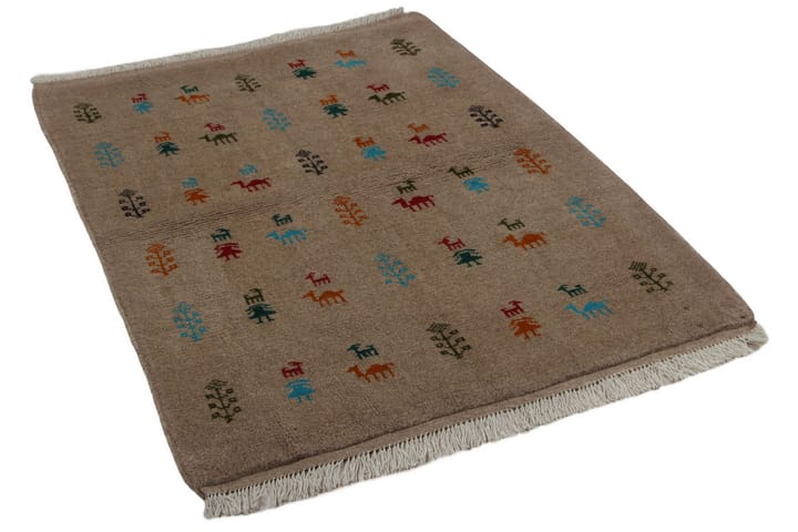 Käsinsolmittu Persialainen Matto 104x140 cm Kelim - Beige - Kodintekstiilit & matot - Matto - Itämainen matto - Persialainen matto