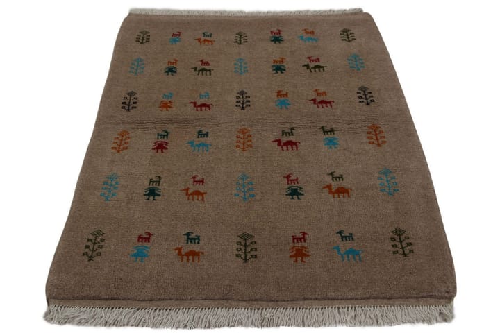 Käsinsolmittu Persialainen Matto 104x140 cm Kelim - Beige - Kodintekstiilit & matot - Matto - Itämainen matto - Persialainen matto