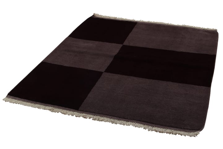 Käsinsolmittu Persialainen matto 132x147 cm Gabbeh - Harmaa / Musta - Kodintekstiilit & matot - Matto - Itämainen matto - Persialainen matto