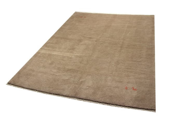 Käsinsolmittu Persialainen Villamatto 206x280 cm Gabbeh Shir - Tummanbeige - Kodintekstiilit & matot - Matto - Itämainen matto - Persialainen matto