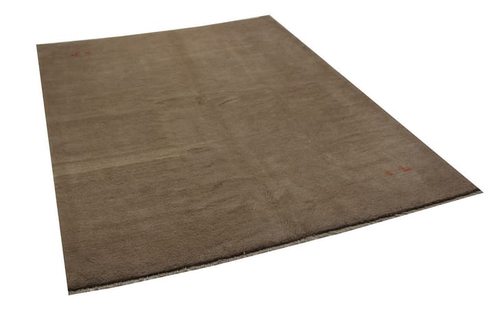 Käsinsolmittu Persialainen Villamatto 206x280 cm Gabbeh Shir - Tummanbeige - Persialainen matto - Itämainen matto