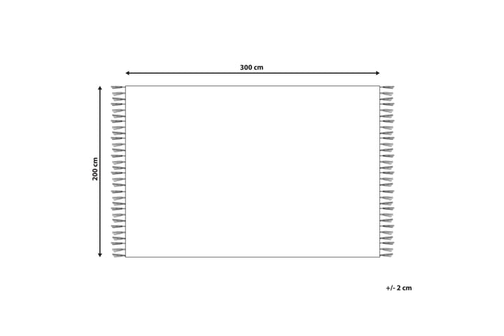 Kelimmatto Alapars 200x300 cm - Punainen - Kodintekstiilit & matot - Matto - Itämainen matto - Kelim-matto