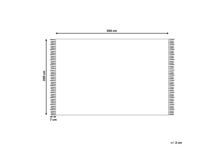 Kelimmatto Garni 200x300 cm - Punainen - Kodintekstiilit & matot - Matto - Itämainen matto - Kelim-matto