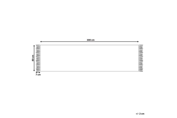 Kelimmatto Garni 80x300 cm - Punainen - Kodintekstiilit & matot - Matto - Itämainen matto - Kelim-matto