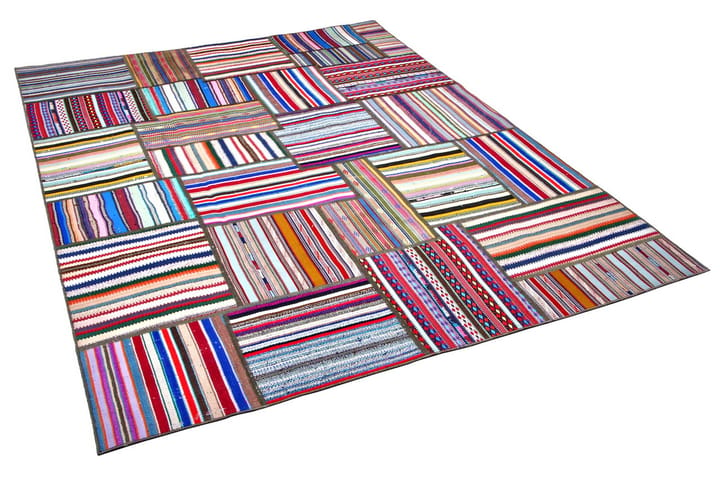 Käsinsolmittu Persialainen Matto Tilkku 184x230 cm - Monivärinen - Kodintekstiilit & matot - Matto - Itämainen matto - Patchwork-matto