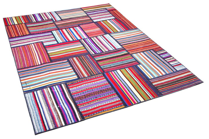 Käsinsolmittu Persialainen Matto Tilkku 153x207 cm - Monivärinen - Kodintekstiilit & matot - Matto - Itämainen matto - Patchwork-matto