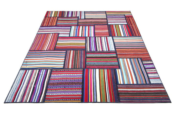 Käsinsolmittu Persialainen Matto Tilkku 153x207 cm - Monivärinen - Kodintekstiilit & matot - Matto - Itämainen matto - Patchwork-matto