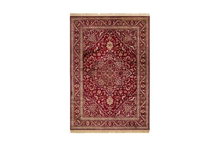 Matto Casablanca Medallion 200x300 cm - Punainen - Pyöreät matot - Persialainen matto - Yksiväriset matot - Itämainen matto - Kumipohjamatot - Käsintehdyt matot - Pienet matot - Iso matto