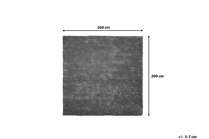 Matto Demre 200x200 cm - Tummanharmaa - Kodintekstiilit & matot - Matto