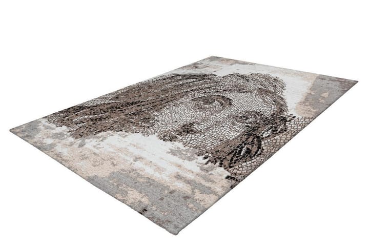 Matto Hedde Woska 160x230 cm Taupe - D-Sign - Pyöreät matot - Käsintehdyt matot - Yksiväriset matot - Kumipohjamatot - Matto - Pienet matot - Iso matto