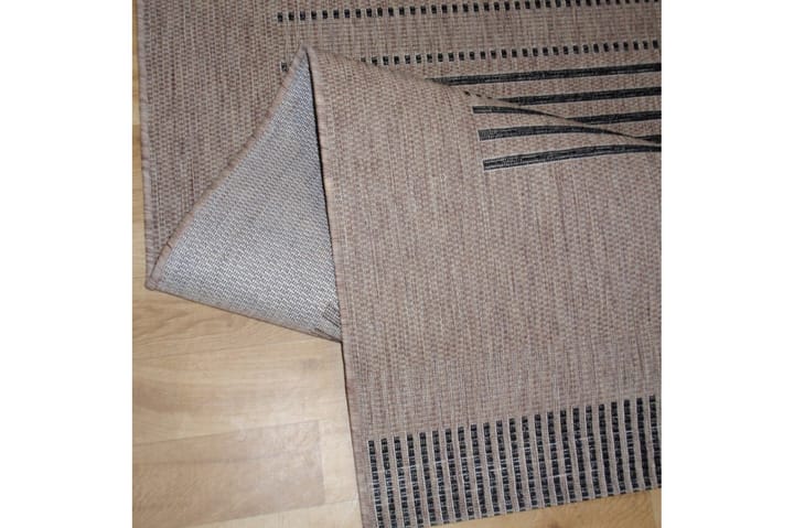 Matto Sisal 200x290 - Musta/Beige - Pyöreät matot - Käsintehdyt matot - Yksiväriset matot - Kumipohjamatot - Matto - Pienet matot - Iso matto