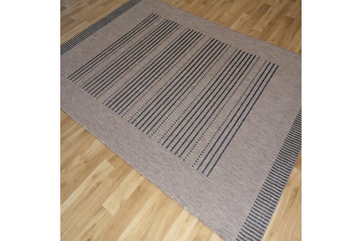 Matto Sisal 200x290 - Musta/Beige - Pyöreät matot - Käsintehdyt matot - Yksiväriset matot - Kumipohjamatot - Matto - Pienet matot - Iso matto