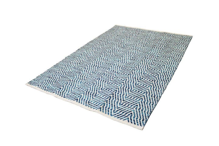 Matto Tureten Mor 80x150 cm Sininen - D-Sign - Pyöreät matot - Käsintehdyt matot - Yksiväriset matot - Kumipohjamatot - Matto - Pienet matot - Iso matto