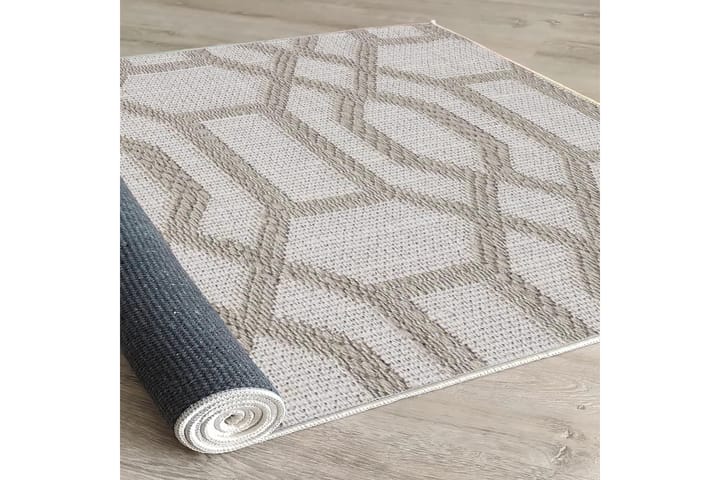 Maltina Puuvillamatto 120x180 cm Suorakaide - Harmaa - Kodintekstiilit & matot - Matto - Moderni matto - Puuvillamatto