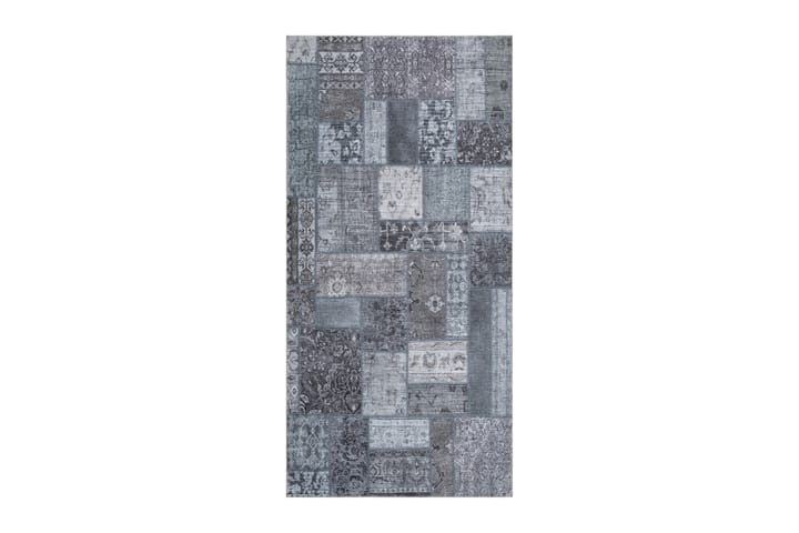 Patchwork wilton-matto 80x300 cm suorakaide - Harmaa - Kodintekstiilit & matot - Matto - Moderni matto - Wilton-matto