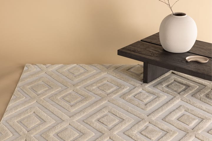 Nukkamatto Pia 200x290 cm - Beige - Kodintekstiilit & matot - Matto - Moderni matto - Nukkamatto