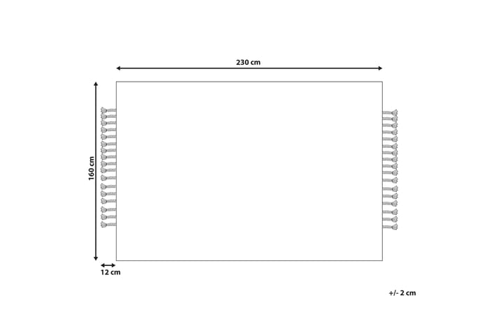 Juuttimatto Dedemli 160x230 cm - Beige - Kodintekstiilit & matot - Matto - Moderni matto - Juuttimatto & Hamppumatto