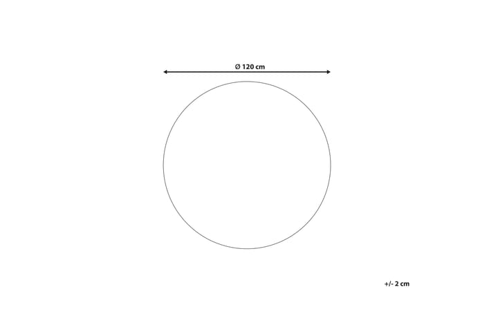 Juuttimatto Menemen 120 cm Pyöreä - Punainen - Juuttimatto & Hamppumatto - Sisalmatto - Pyöreät matot