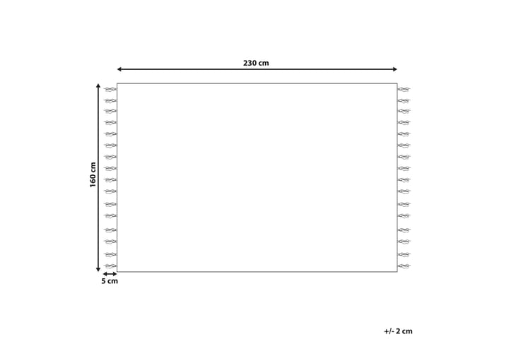 Juuttimatto Talpur 160x230 cm - Keltainen - Kodintekstiilit & matot - Matto - Moderni matto - Käytävämatto