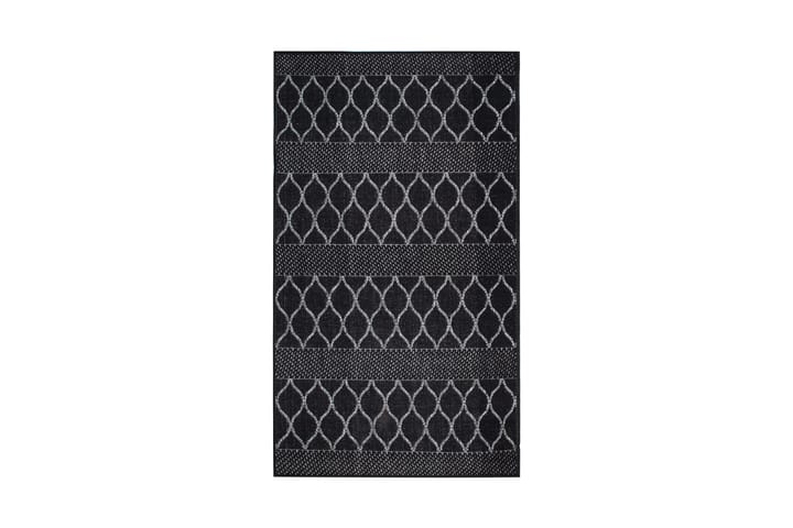 Matto Dawn Foam-2 80x250 cm - Musta - Käytävämatto - Yksiväriset matot - Kumipohjamatot - Pyöreät matot - Käsintehdyt matot - Pienet matot - Iso matto