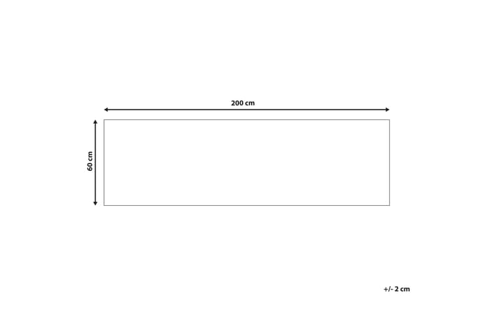 Käytävämatto Saikheda 60x200 cm - Musta/Valkoinen - Kodintekstiilit & matot - Matto - Moderni matto - Käytävämatto