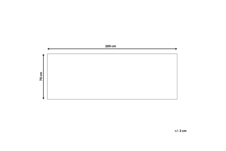 Käytävämatto Saikheda 70x200 cm - Musta/Valkoinen - Kodintekstiilit & matot - Matto - Moderni matto - Käytävämatto