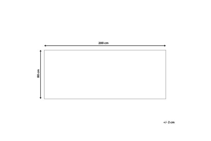 Käytävämatto Saikheda 80x200 cm - Musta/Valkoinen - Kodintekstiilit & matot - Matto - Moderni matto - Käytävämatto