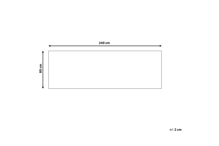 Käytävämatto Saikheda 80x240 cm - Musta/Valkoinen - Kodintekstiilit & matot - Matto - Moderni matto - Käytävämatto