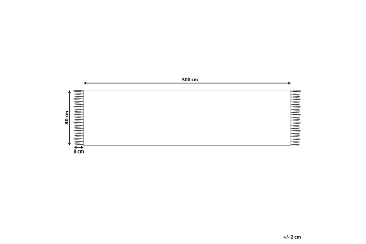 Käytävämatto Voskehat 80x300 cm - Punainen - Käytävämatto