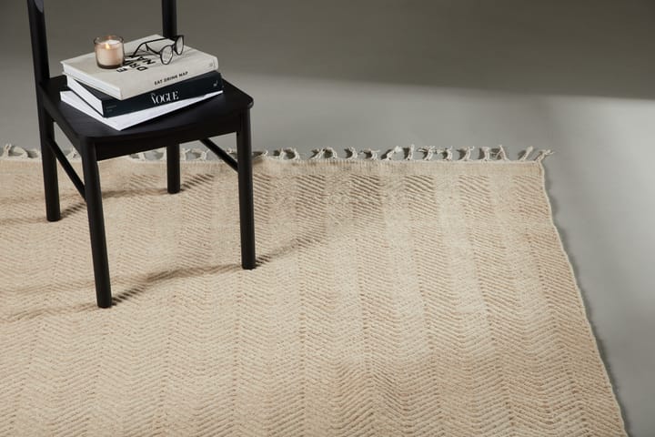 Loke Villamatto 160x230 cm Suorakulmainen - Beige - Kodintekstiilit & matot - Matto - Moderni matto - Villamatto