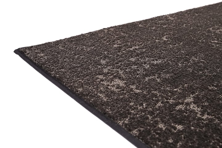 Matto Basaltti 80x300 cm Musta - VM Carpet - Pyöreät matot - Käsintehdyt matot - Nukkamatto - Yksiväriset matot - Kumipohjamatot - Pienet matot - Iso matto