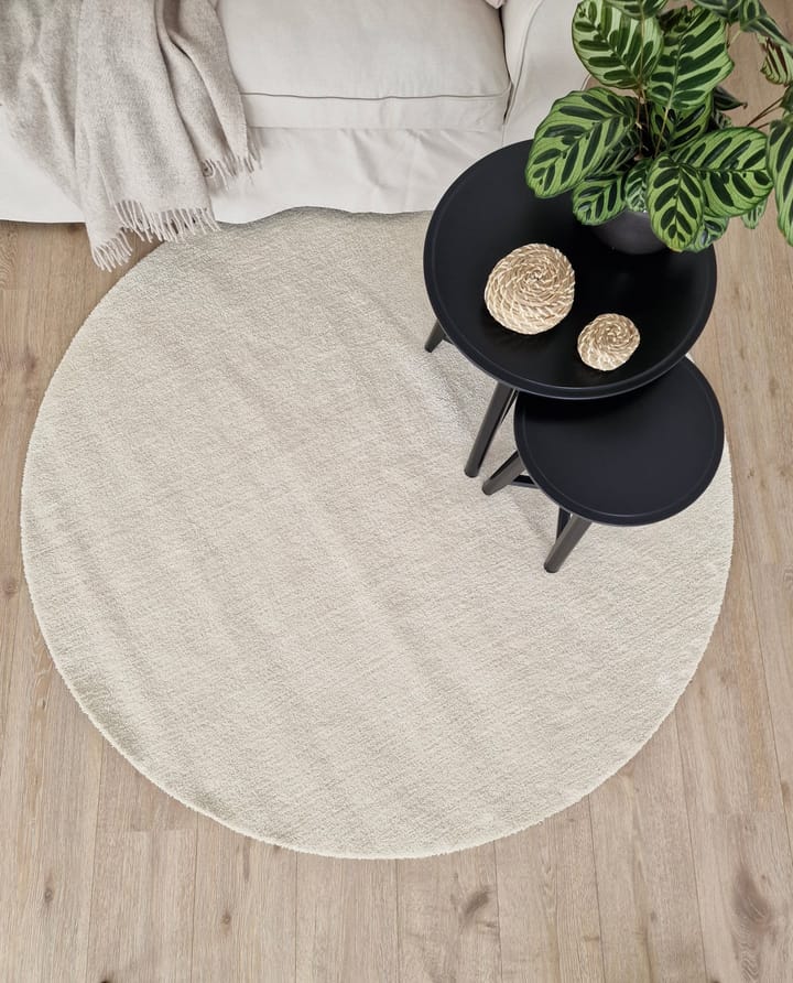 Matto Feel Ø80 cm Luonnollinen - Luonnonväri - Kodintekstiilit & matot - Matto - Moderni matto - Nukkamatto