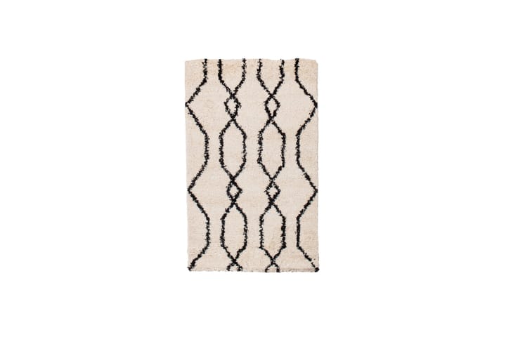 Matto Noir 80x150 cm Viiva - AmandaB - Pyöreät matot - Käsintehdyt matot - Nukkamatto - Yksiväriset matot - Kumipohjamatot - Pienet matot - Iso matto