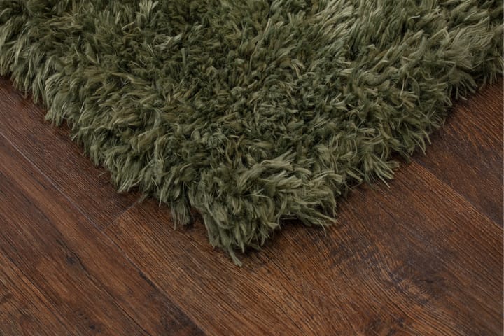 Nukkamatto Floki 80x150 cm Smaragdinvihreä - Smaragdinvihreä - Pyöreät matot - Käsintehdyt matot - Nukkamatto - Yksiväriset matot - Kumipohjamatot - Pienet matot - Iso matto