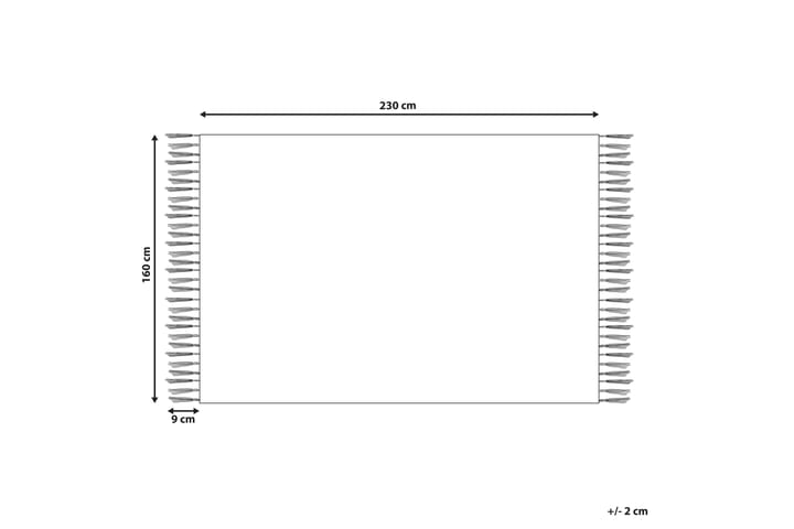 Puuvillamatto Aksaray 160x230 cm - Beige - Kodintekstiilit & matot - Matto - Moderni matto - Puuvillamatto