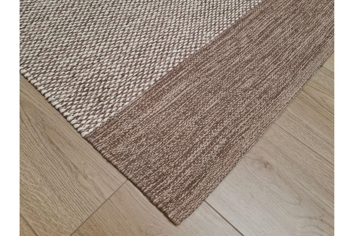 Puuvillamatto Alva 160x230 Suorakaiteen muotoinen - Tummabeige - Kodintekstiilit & matot - Matto - Moderni matto - Puuvillamatto