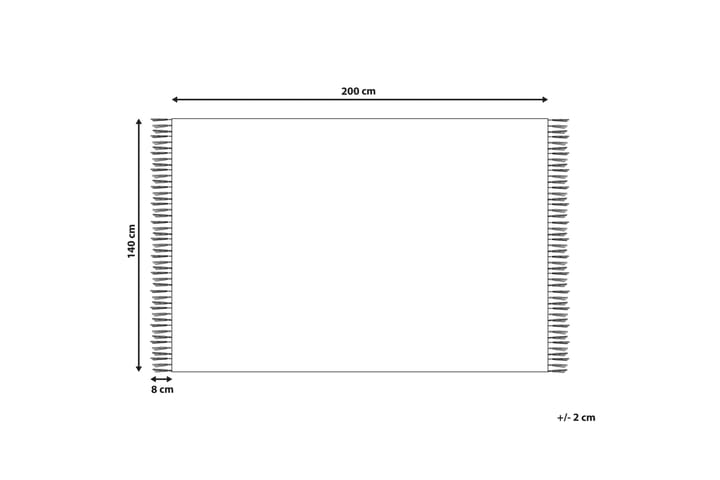 Puuvillamatto Ansar 140x200 cm - Sininen - Kodintekstiilit & matot - Matto - Moderni matto - Puuvillamatto