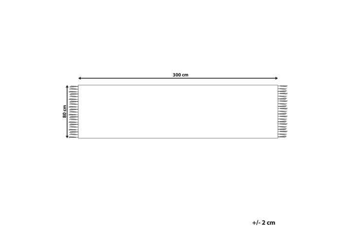 Puuvillamatto Aparan 80x300 cm - Beige - Kodintekstiilit & matot - Matto - Moderni matto - Puuvillamatto