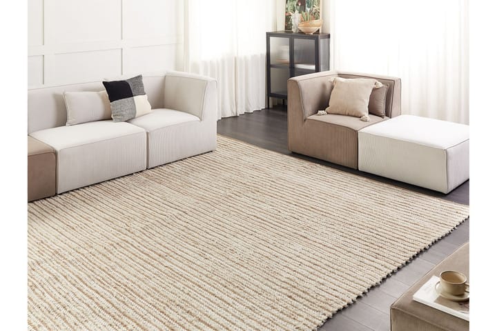 Puuvillamatto Barkhan 300x400 cm - Beige - Kodintekstiilit & matot - Matto - Moderni matto - Puuvillamatto