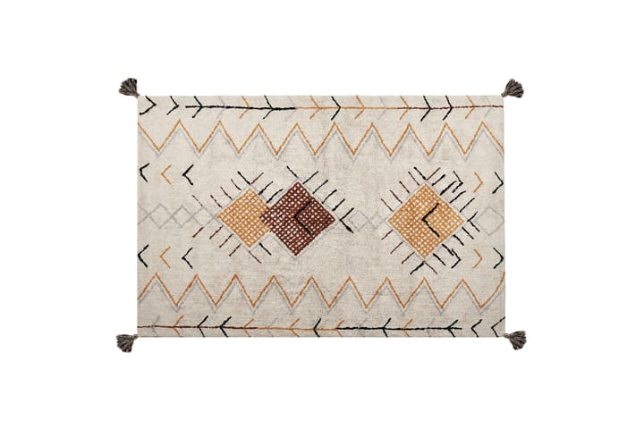 Puuvillamatto Bolay 160x230 cm - Beige - Kodintekstiilit & matot - Matto - Moderni matto - Puuvillamatto