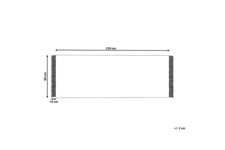 Puuvillamatto Bozkir 80x230 cm - Beige - Kodintekstiilit & matot - Matto - Moderni matto - Puuvillamatto