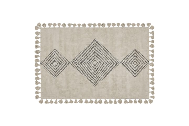 Puuvillamatto Bulcuk 160x230 cm - Beige - Kodintekstiilit & matot - Matto - Moderni matto - Puuvillamatto