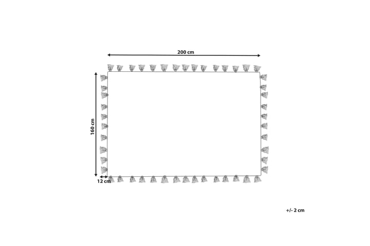 Puuvillamatto Bulcuk 160x230 cm - Beige - Kodintekstiilit & matot - Matto - Moderni matto - Puuvillamatto