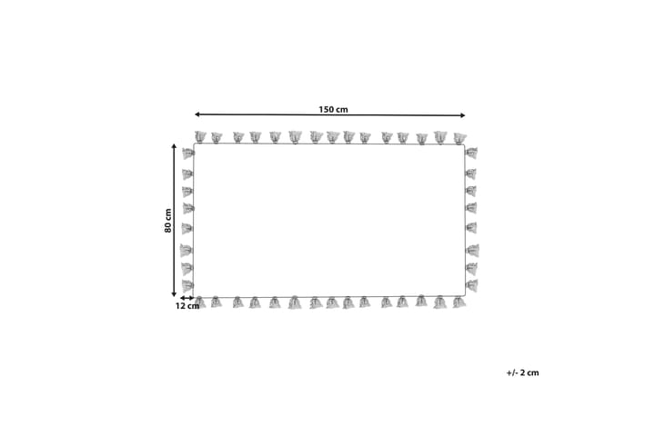 Puuvillamatto Bulcuk 80x150 cm - Beige - Kodintekstiilit & matot - Matto - Moderni matto - Puuvillamatto